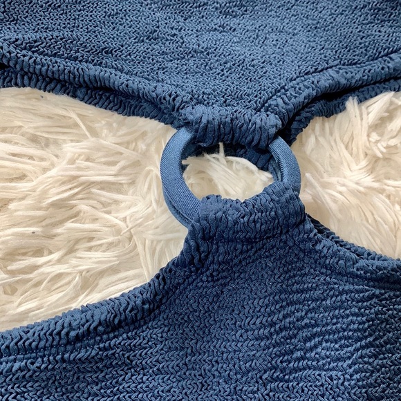 NWT Hunza G Chloe crinkle side cutout swimsuit - Picture 4 of 6